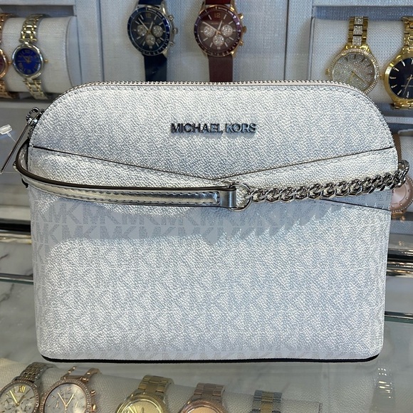 Michael Kors Jet Set Travel Medium Signature Logo Dome Crossbody Satchel Bag
NWT - Picture 11 of 16